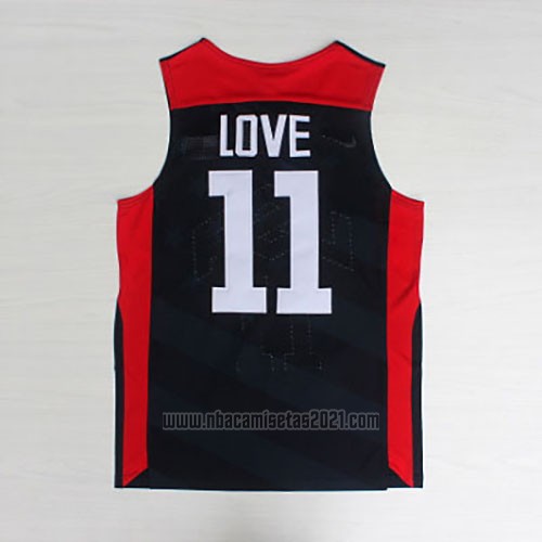 Camiseta USA 2012 Kevin Love #11 Negro